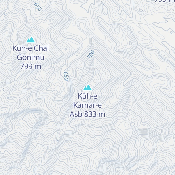 Map of Kūh-e Kamar-e Asb