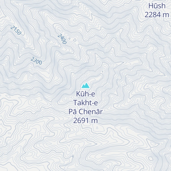 Map of Kūh-e Takht-e Pā Chenār