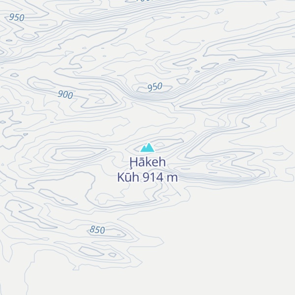 Map of Ḩākeh Kūh