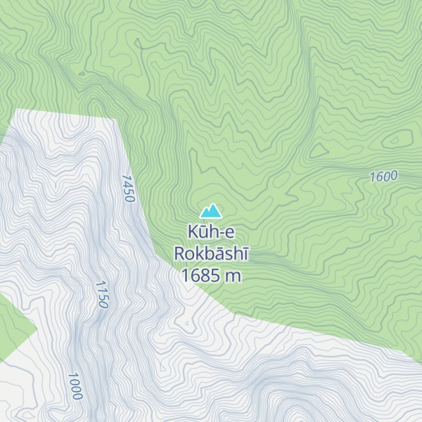 Map of Kūh-e Rokbāshī