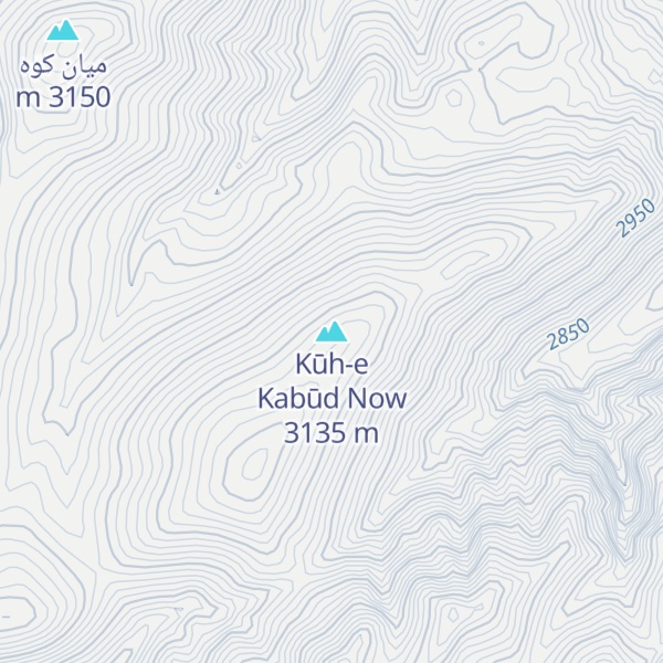 Map of Kūh-e Kabūd Now