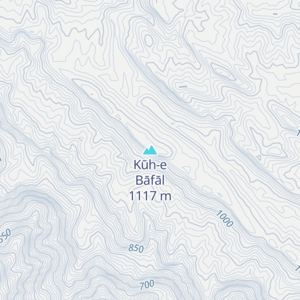 Map of Kūh-e Bāfāl