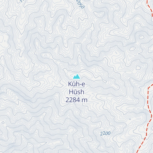 Map of Kūh-e Hūsh