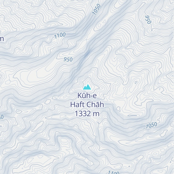 Map of Kūh-e Haft Chāh