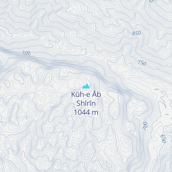 Map of Kūh-e Āb Shīrīn