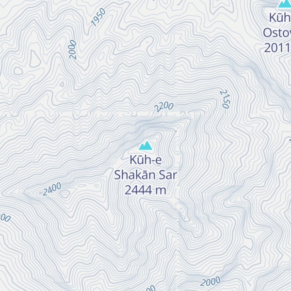 Map of Kūh-e Shakān Sar