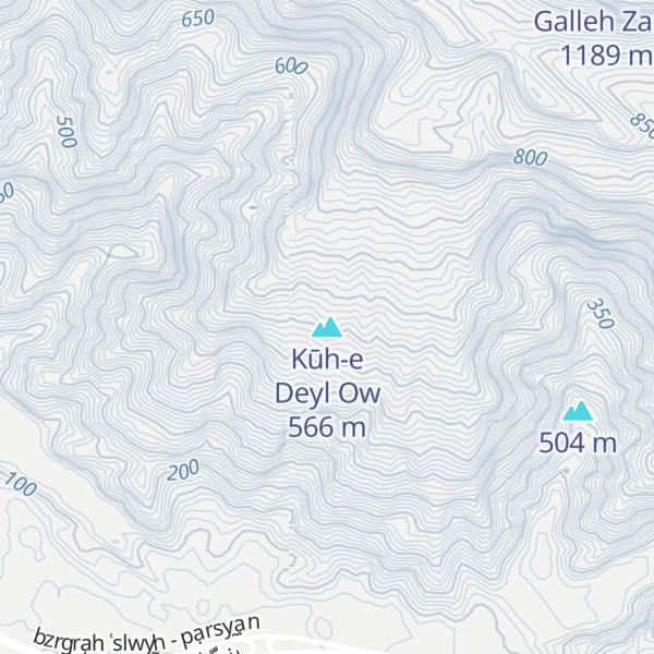 Map of Kūh-e Deyl Ow