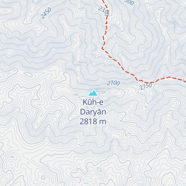 Map of Kūh-e Daryān