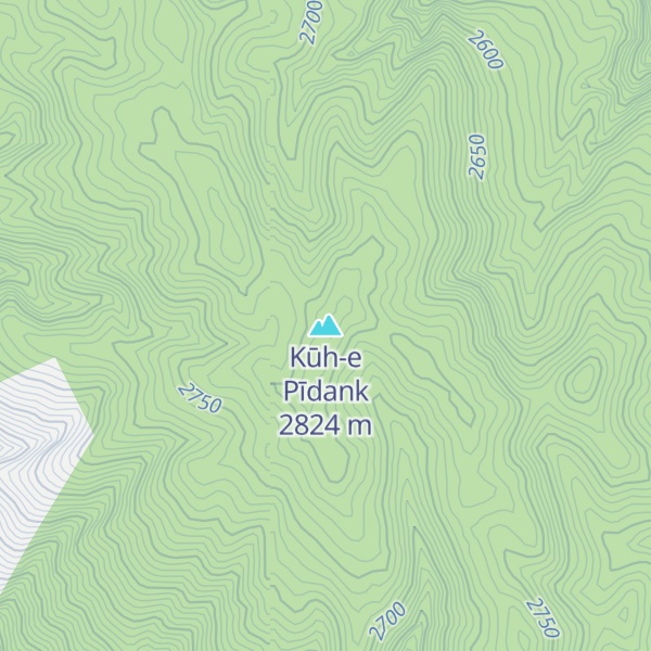Map of Kūh-e Pīdank