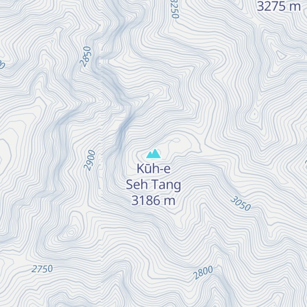 Map of Kūh-e Seh Tang