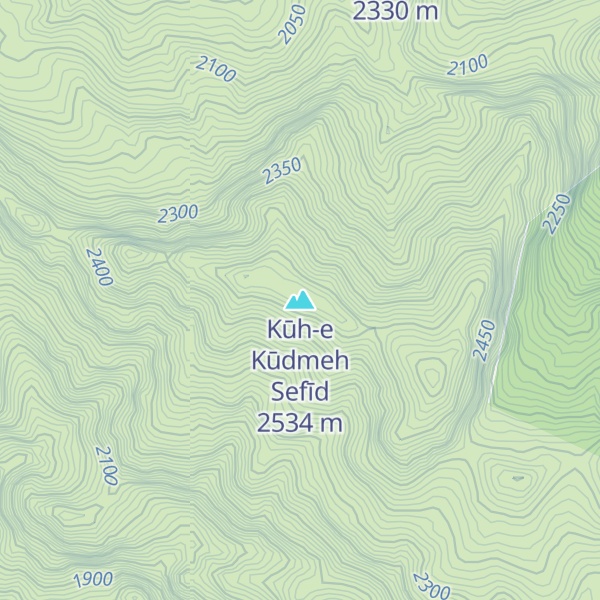 Map of Kūh-e Kūdmeh Sefīd