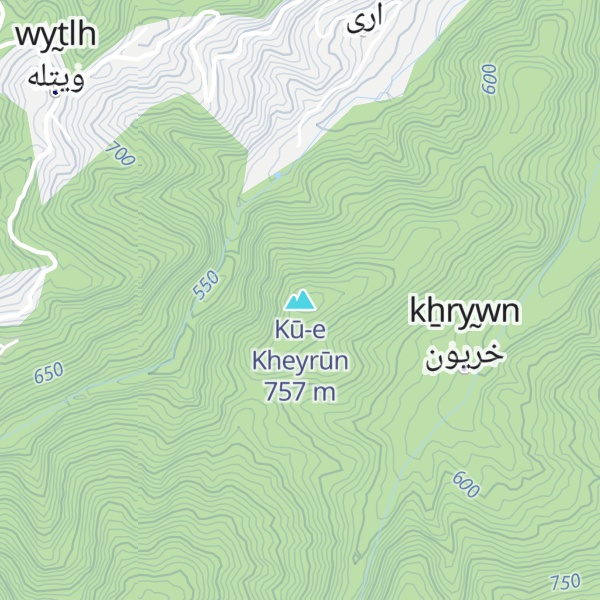 Map of Kū-e Kheyrūn