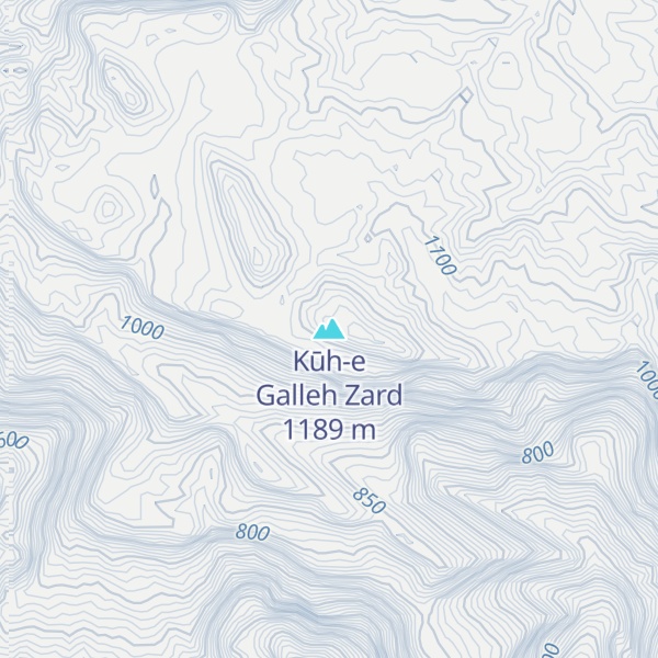 Map of Kūh-e Galleh Zard