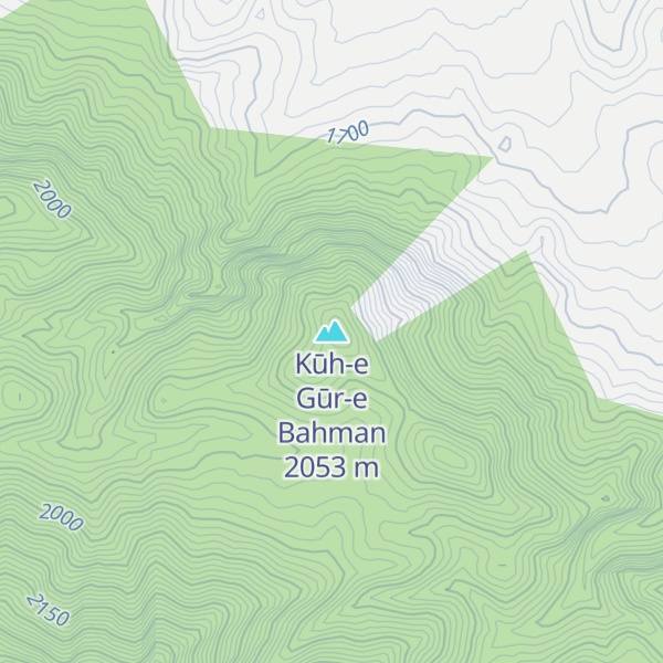 Map of Kūh-e Gūr-e Bahman