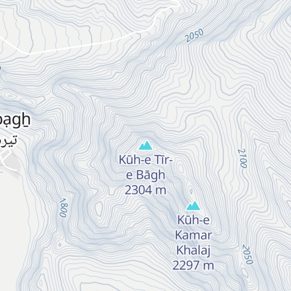 Map of Kūh-e Tīr-e Bāgh