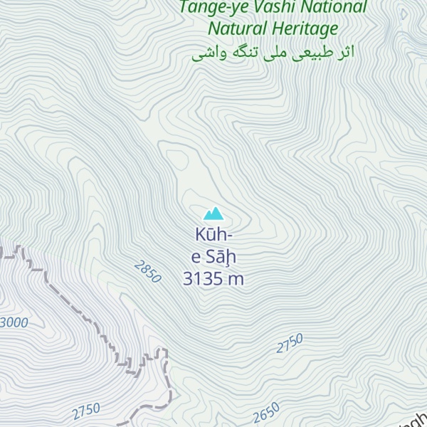 Map of Kūh-e Sāḩ