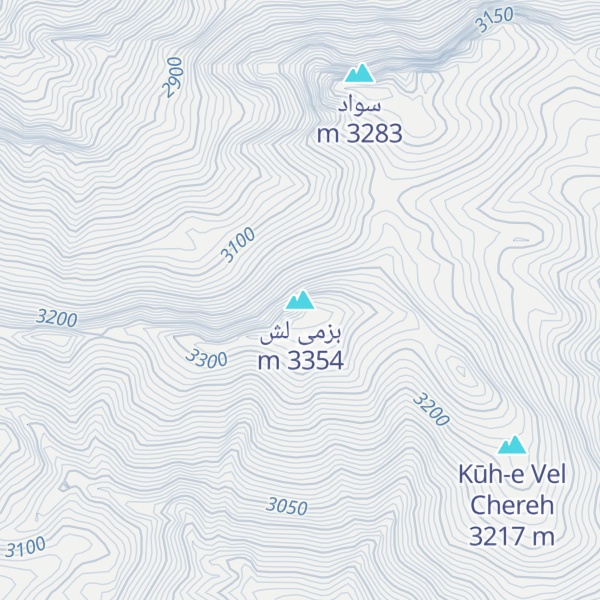 Map of بزمی لش