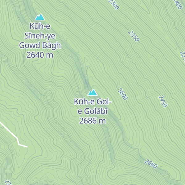Map of Kūh-e Gol-e Golābī