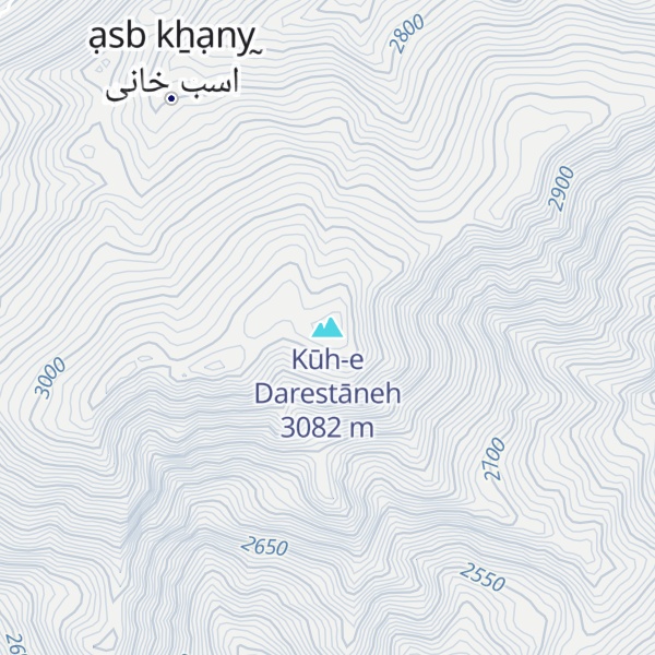 Map of Kūh-e Darestāneh