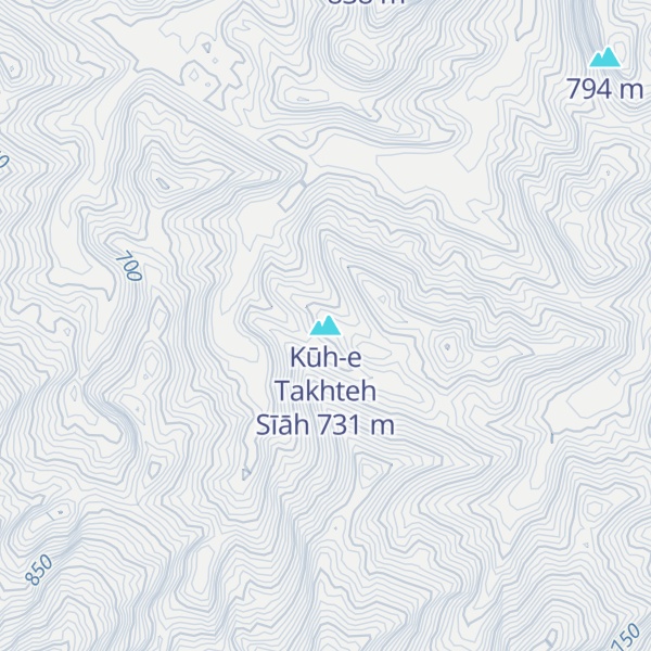 Map of Kūh-e Takhteh Sīāh