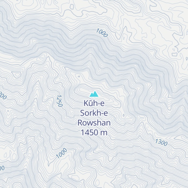Map of Kūh-e Sorkh-e Rowshan