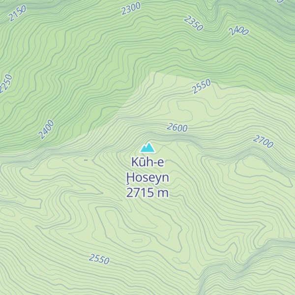 Map of Kūh-e Ḩoseyn