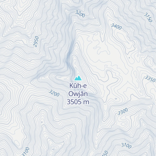 Map of Kūh-e Owjān
