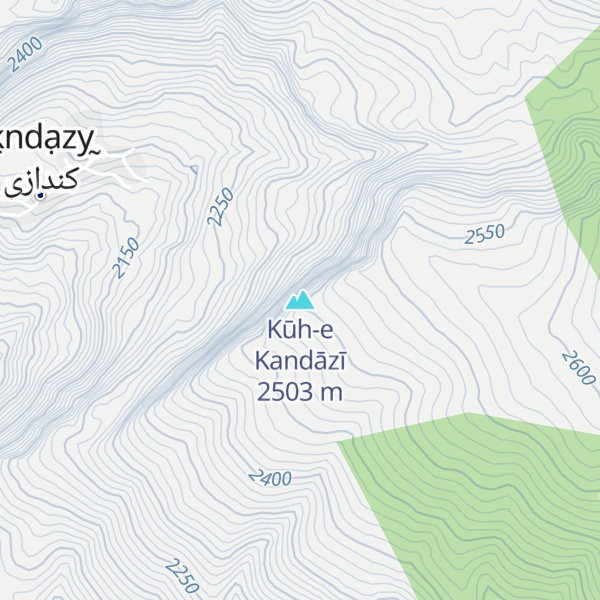 Map of Kūh-e Kandāzī
