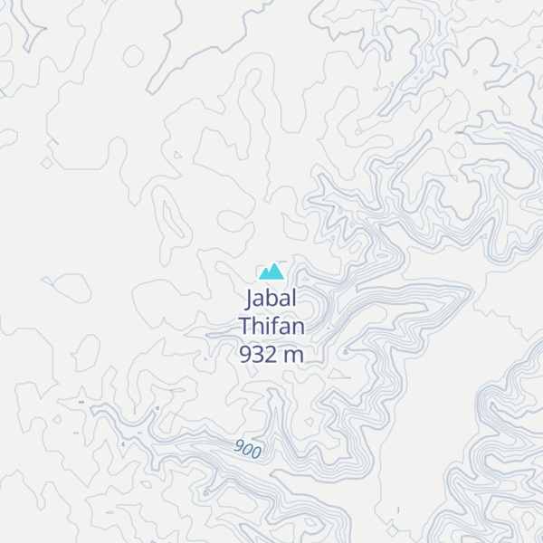 Map of Jabal Thifan