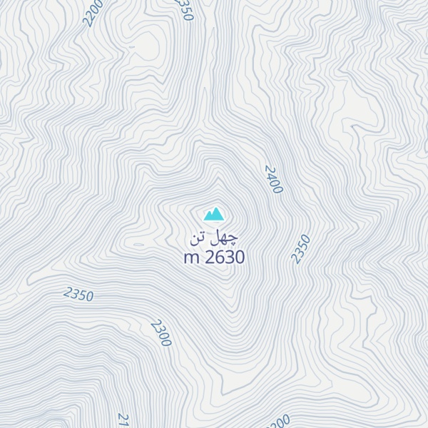 Map of چهل تن