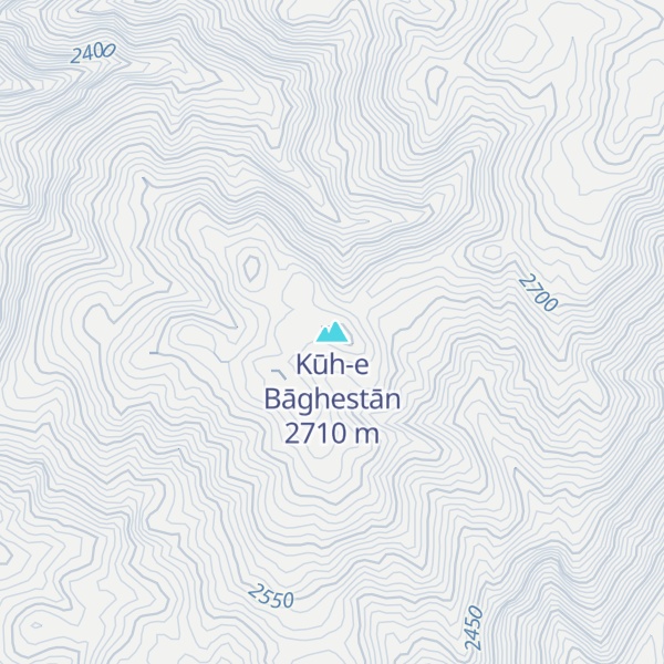 Map of Kūh-e Bāghestān