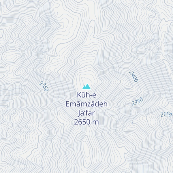 Map of Kūh-e Emāmzādeh Ja‘far