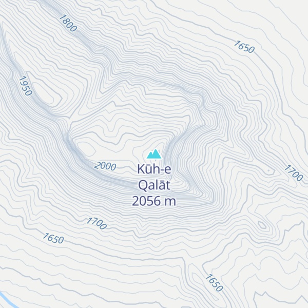 Map of Kūh-e Qalāt