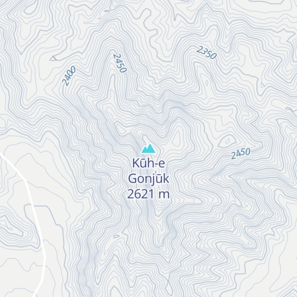 Map of Kūh-e Gonjūk