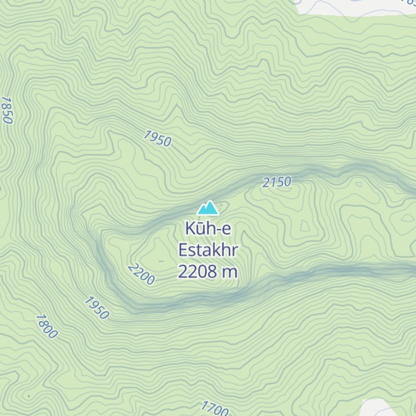 Map of Kūh-e Estakhr