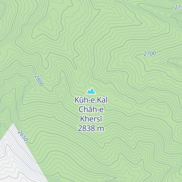 Map of Kūh-e Kal Chāh-e Khersī