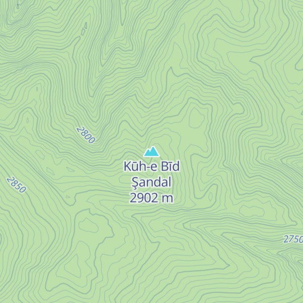 Map of Kūh-e Bīd Şandal