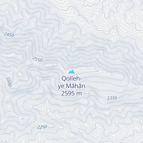 Map of Qolleh-ye Māhān