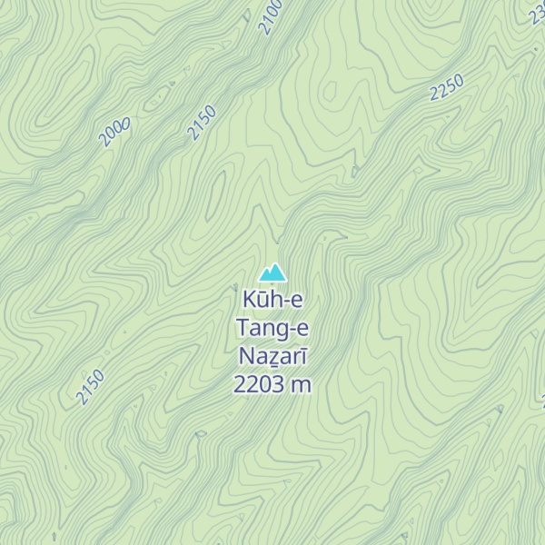 Map of Kūh-e Tang-e Naẕarī
