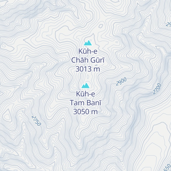 Map of Kūh-e Tam Banī