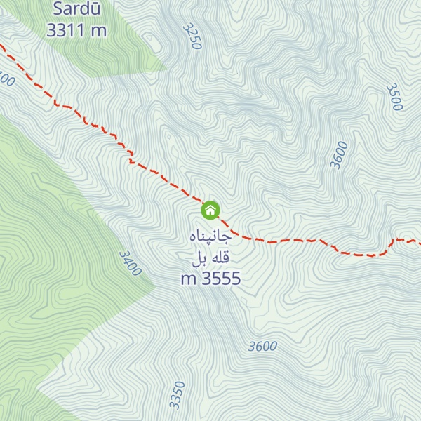 Map of جانپناه قله بل