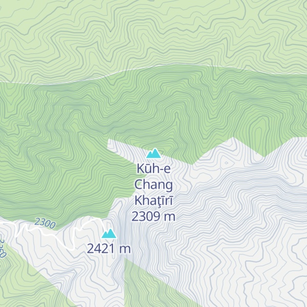 Map of Kūh-e Chang Khaţīrī