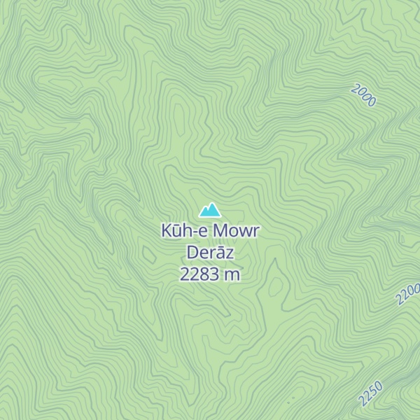 Map of Kūh-e Mowr Derāz