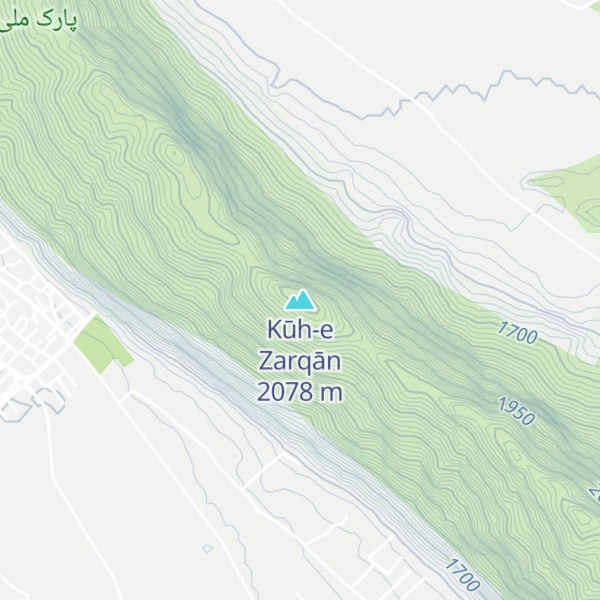 Map of Kūh-e Zarqān