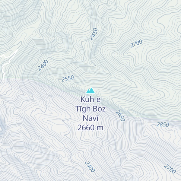 Map of Kūh-e Tīgh Boz Navī