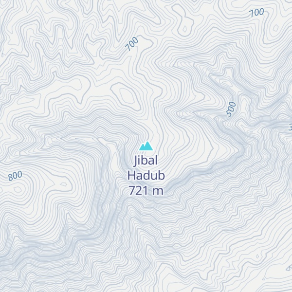 Map of Jibal Hadub
