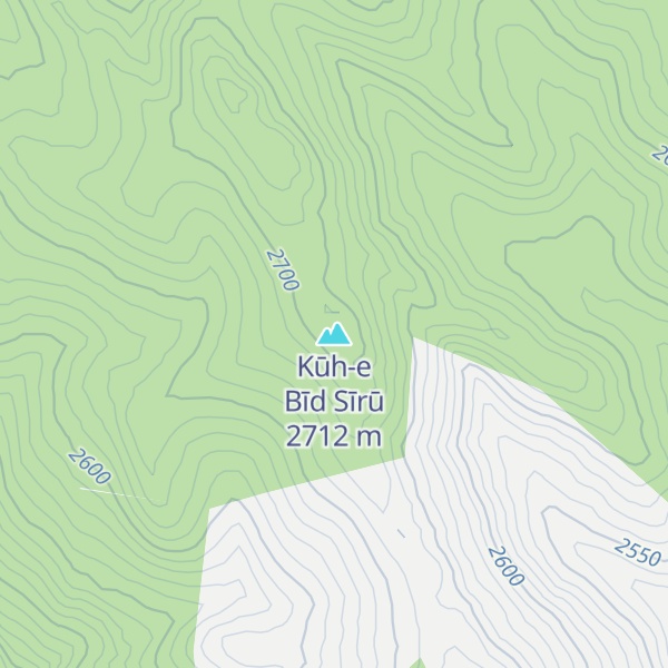 Map of Kūh-e Bīd Sīrū