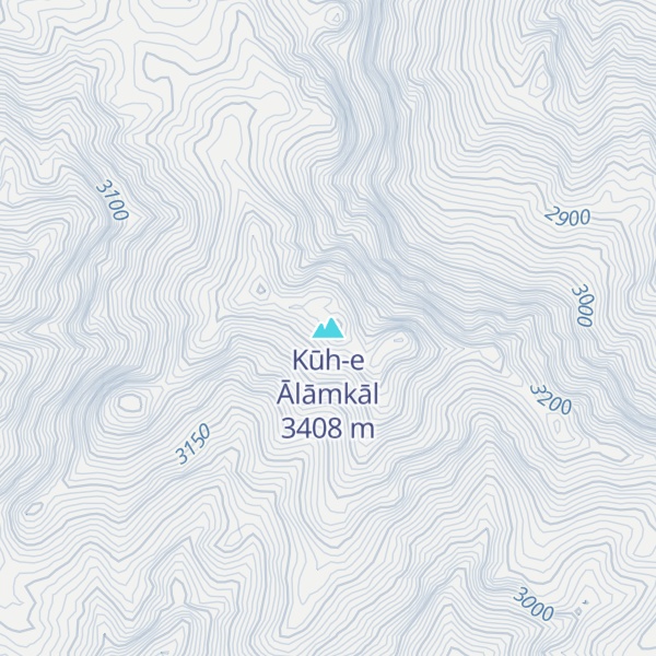Map of Kūh-e Ālāmkāl