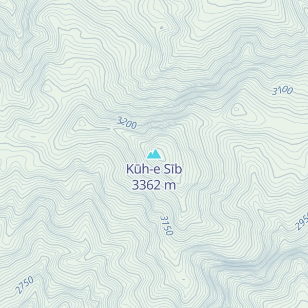 Map of Kūh-e Sīb