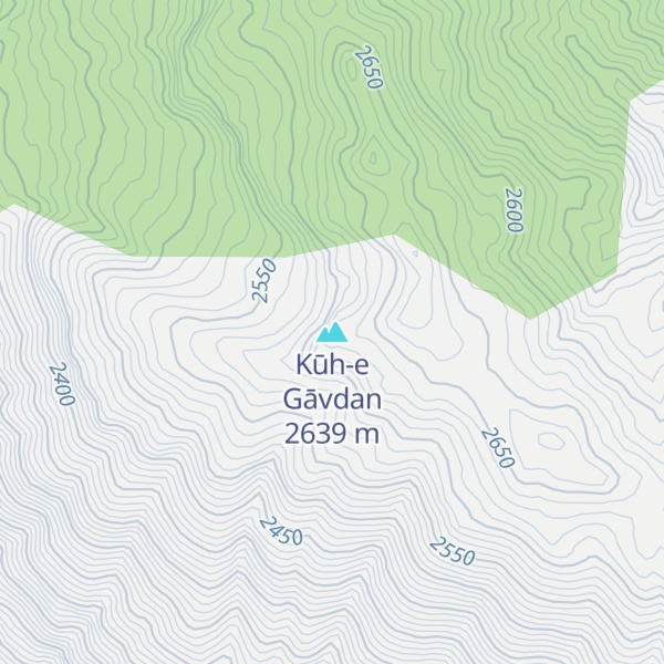 Map of Kūh-e Gāvdan
